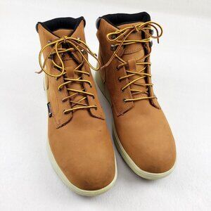 Wolverine Kickstart Waterproof Work Boot Mens 13 Brown Leather 6" Lace Up